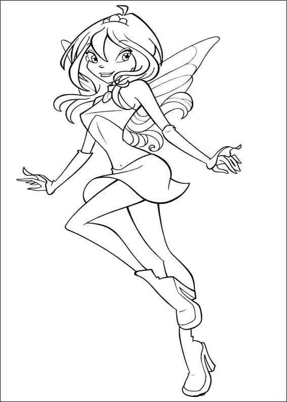 Winx Club Coloring Page