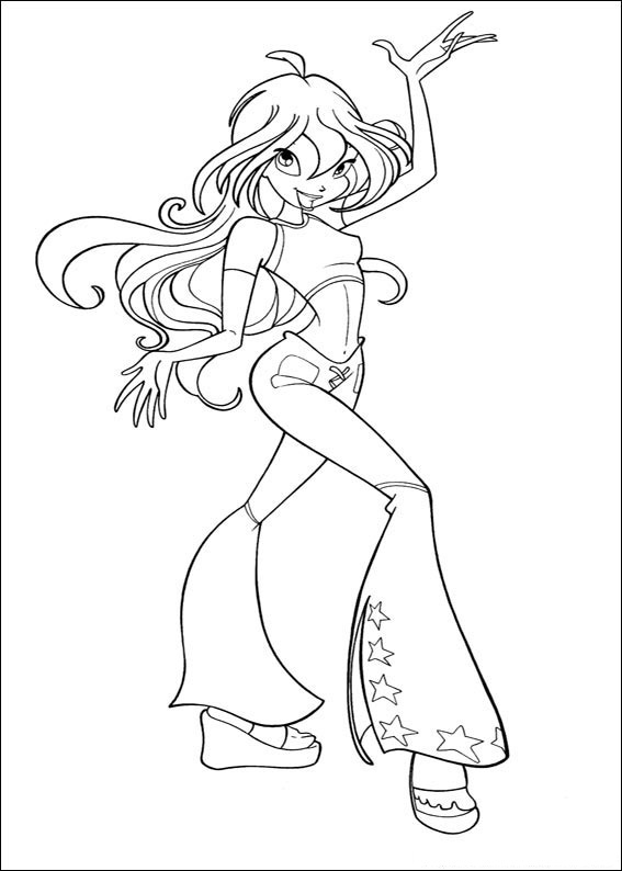 Winx Club Coloring Pages Enchantix