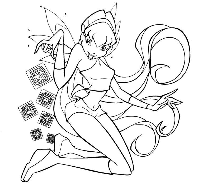 Winx Club Coloring Pages Printables