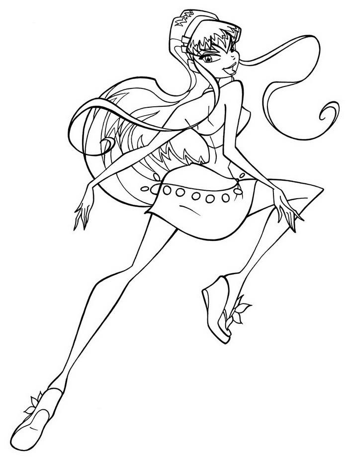 Winx Club Coloring Pages Roxy