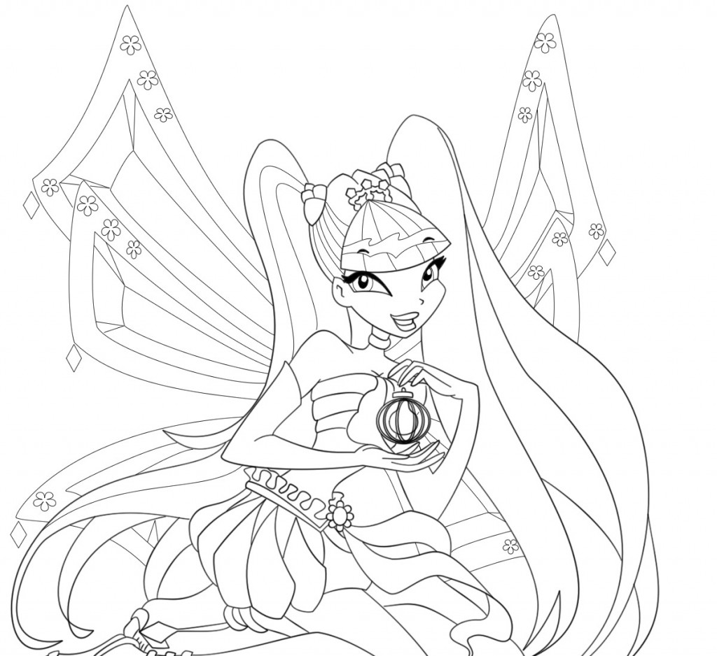 Winx Club Coloring Pages Stella