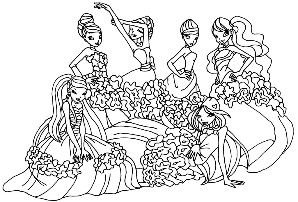 Winx Club Coloring Pages