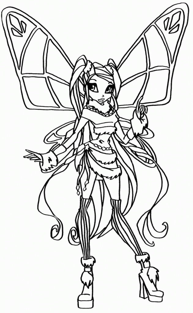 Winx Club Fairy Coloring Pages