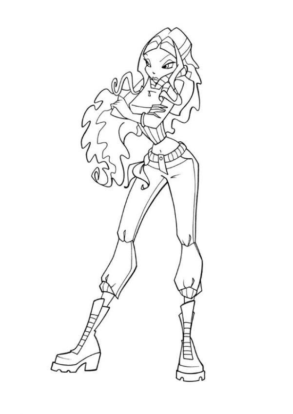 Winx Club Layla Coloring Pages