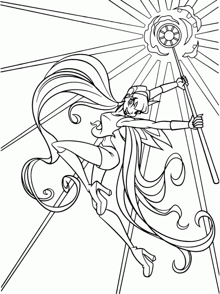 Winx Club Musa Coloring Pages