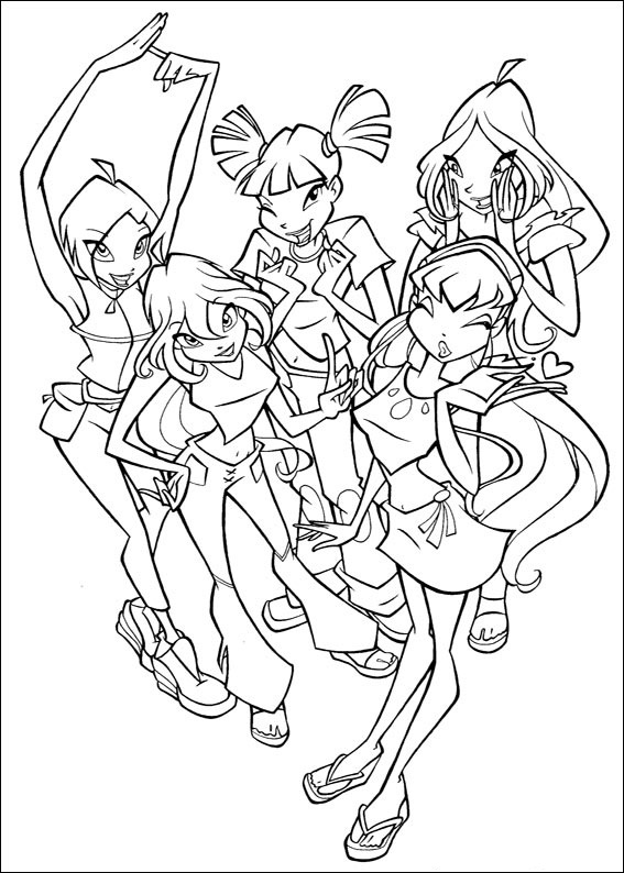 Winx Club Printable Coloring Pages