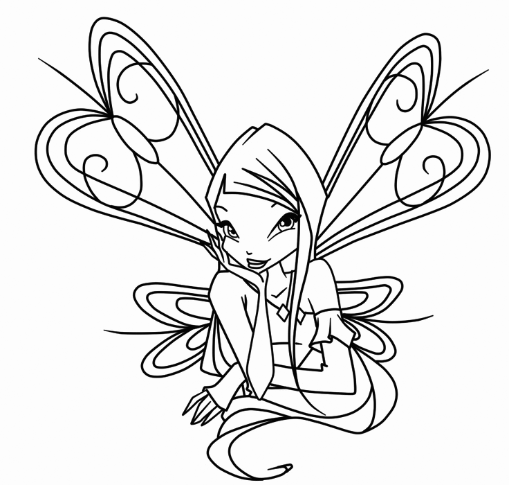 Winx Fairy Coloring Pages