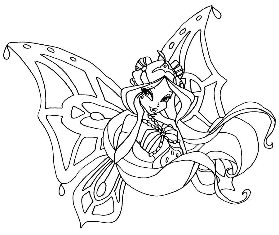 Winx Fairy Coloring Pages