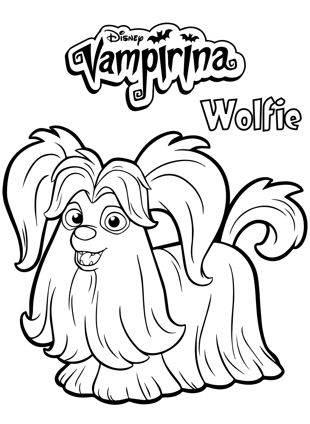 Wolfie Vampirina Coloring Pages