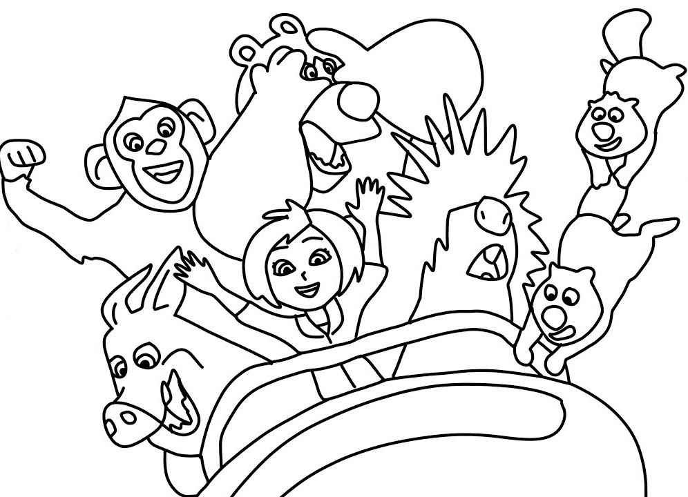Wonder Park Character Coloring Pages