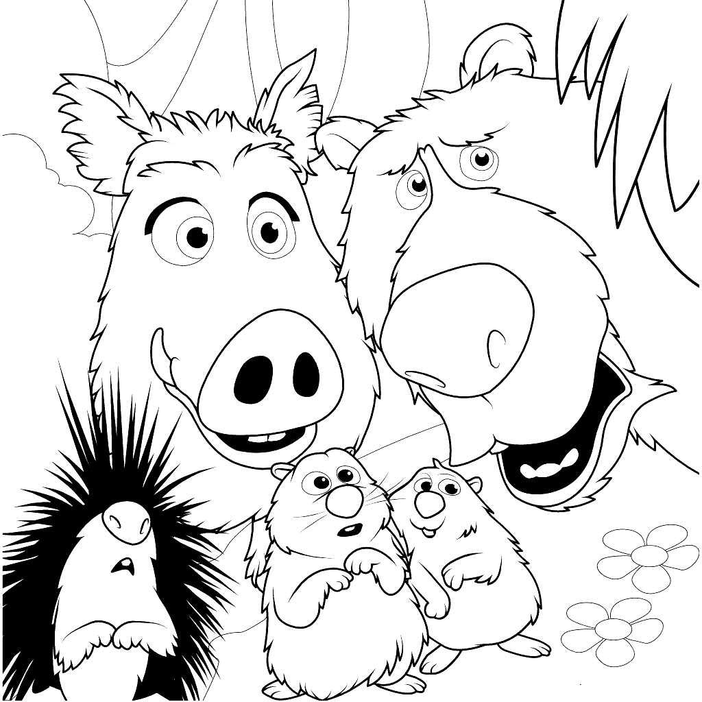 Wonder Park Character Coloring Pages