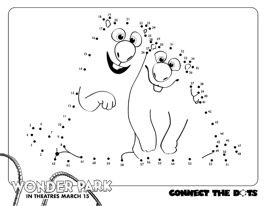 Wonder Park Connect the Dots Printable