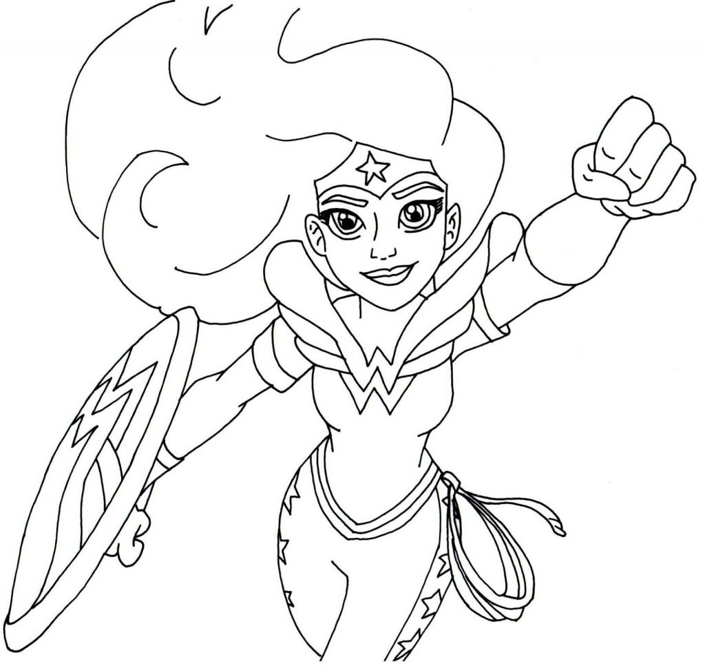 Wonder Woman DC Superhero Girls Coloring Page