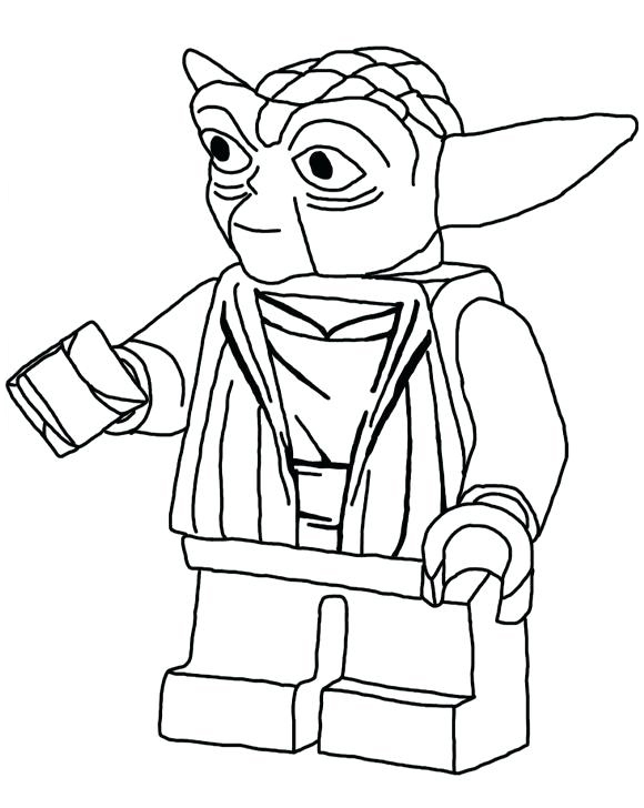 Yoda Coloring Page Lego