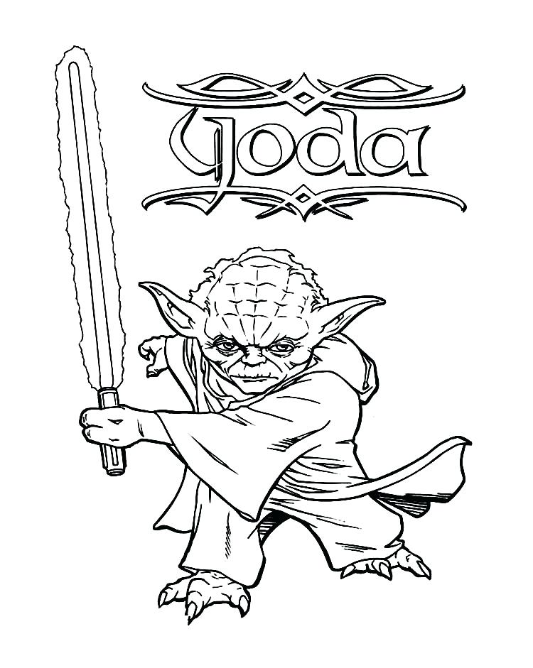 Yoda Coloring Page