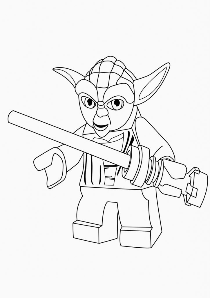 Lego Yoda Coloring Pages