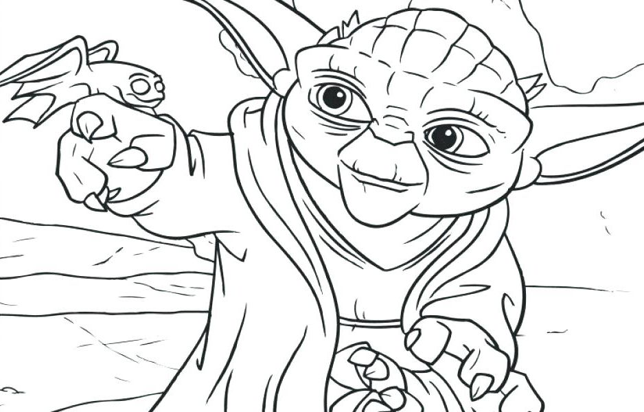 Yoda Printable Coloring Pages