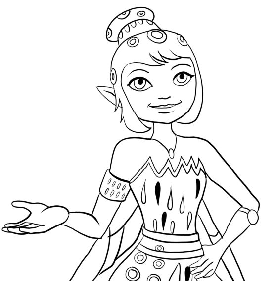 Yuko - Mia and Me Coloring Pages