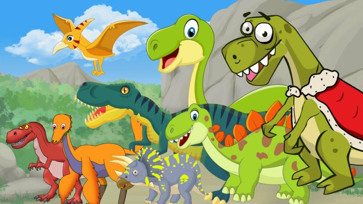 Tranh tô màu khủng long cho bé tham khảo