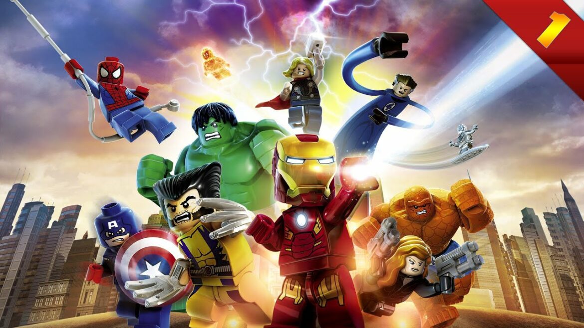 Tranh tô màu mô hình Lego Biệt đội Siêu anh hùng