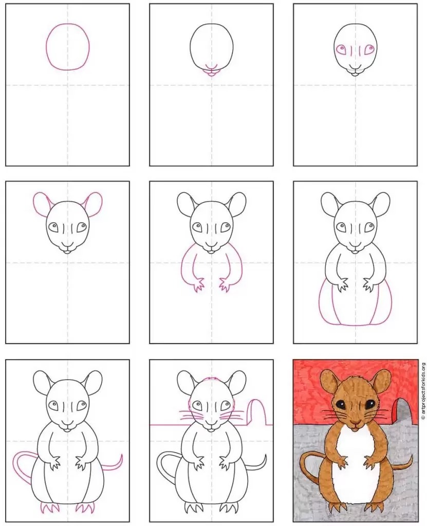 Как легко нарисовать мышку. Мышка поэтапное рисование для детей. Поэтапное рисование мышонка. Мышь пошаговое рисование для детей. Мышка пошагово нарисовать для детей.