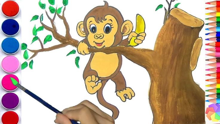 Hình ảnh Phim Hoạt Hình Cành Con Khỉ PNG  Khỉ Con Khỉ Động Vật PNG miễn  phí tải tập tin PSDComment và Vector