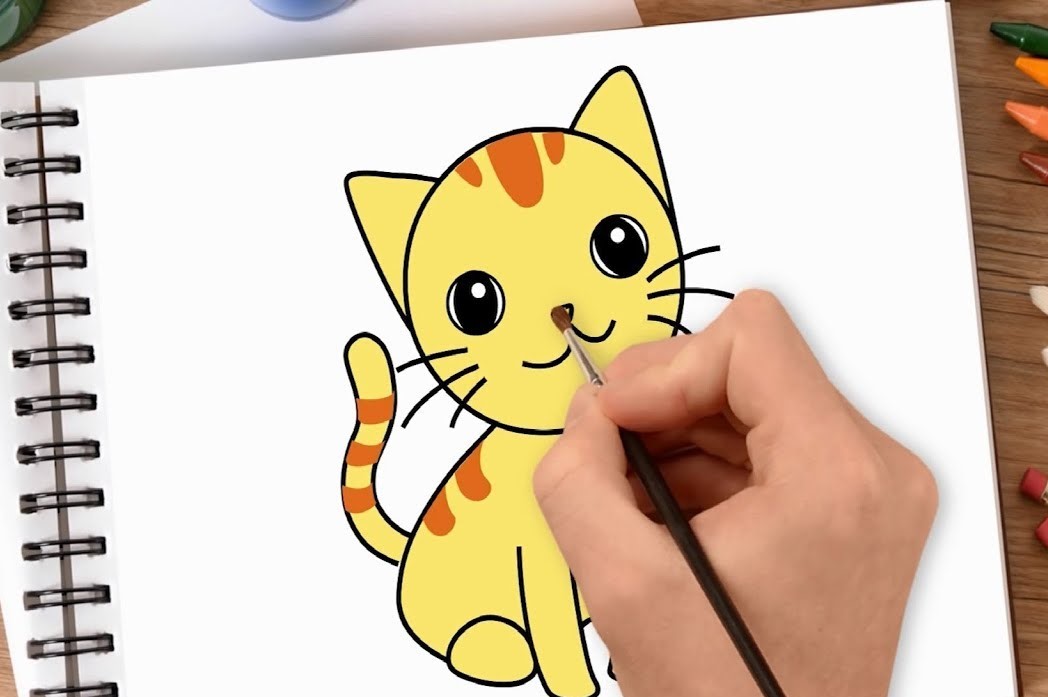 Cong ty Cong Nghe Tin hoc Nha truong  CDROM  BÉ HỌA SĨ  Dạy vẽ con Mèo