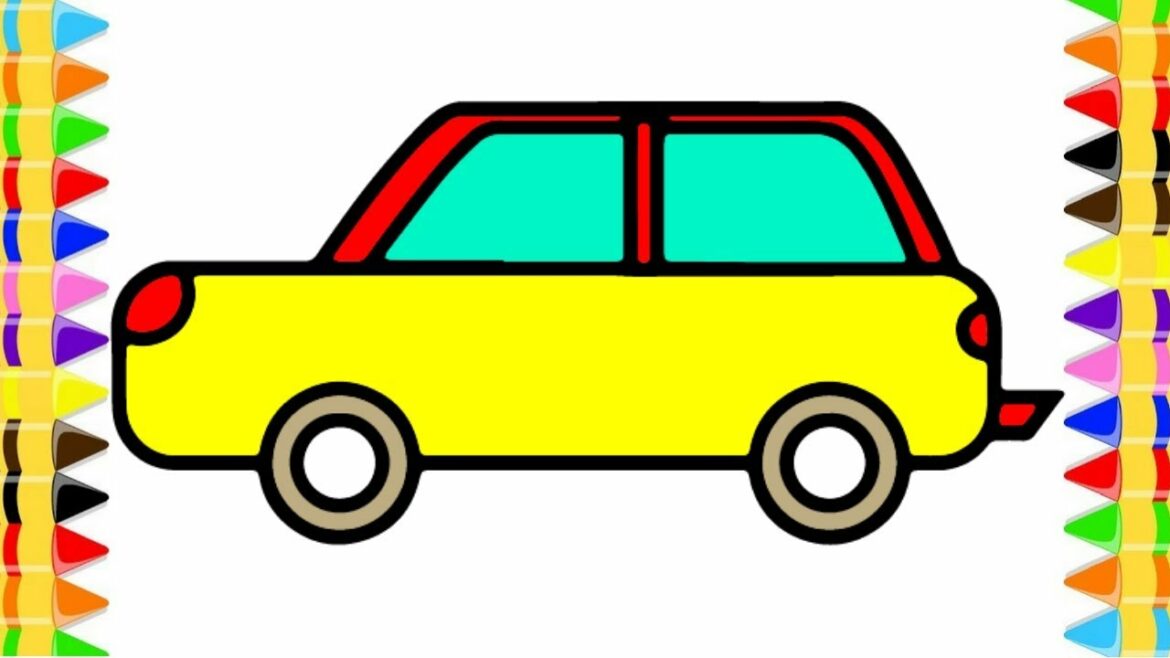 vẽ ô tô đơn giản theo từng bước