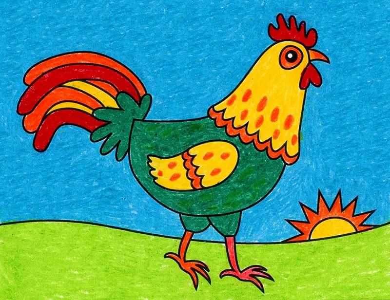  Maneras simples de dibujar pollos para niños – YeuTre.Net