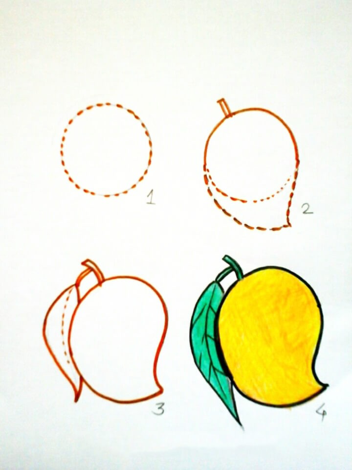 Vẽ trái cây  Với những bước thực hiện vô cùng đơn giản