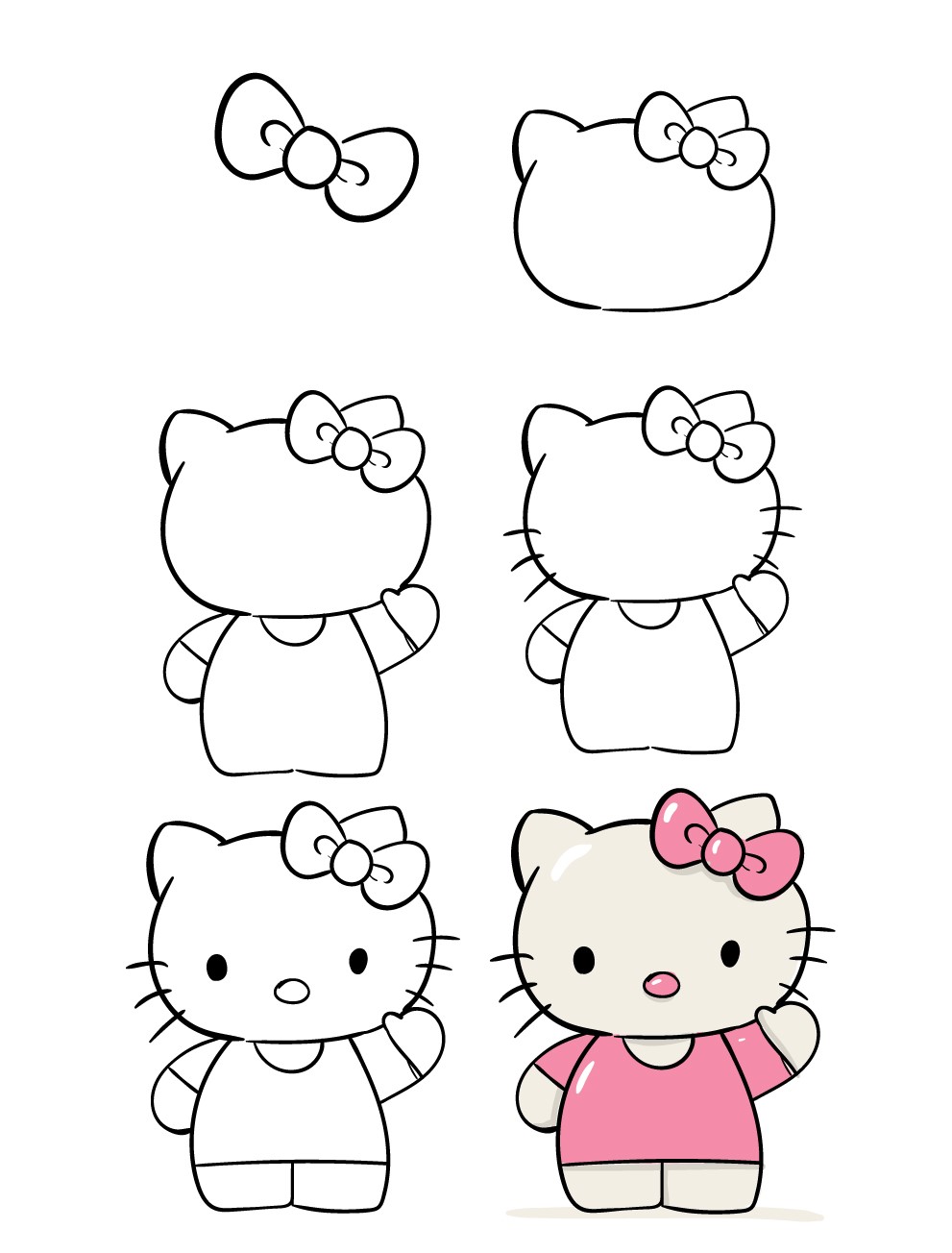 Tranh tô màu Hello Kitty dễ thương nhất dành cho bé yêu tập tô  Trường  Tiểu học Thủ Lệ