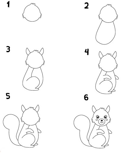 10+ Cách Vẽ Con Sóc Đơn Giản Nhất Cho Bé – Yeutre.Net