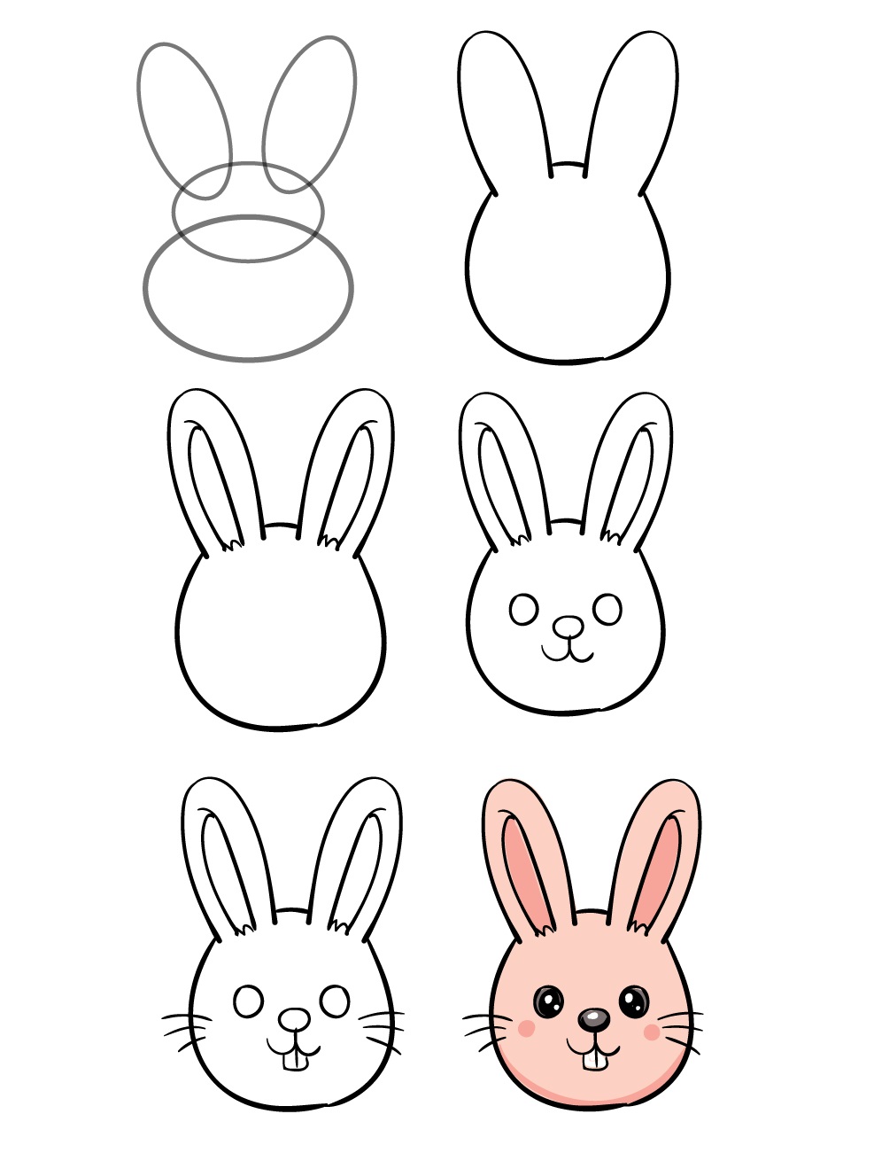 Cách vẽ con cái thỏ đơn giản và giản dị  Vẽ con cái thỏ dễ thương dễ thương  YouTube