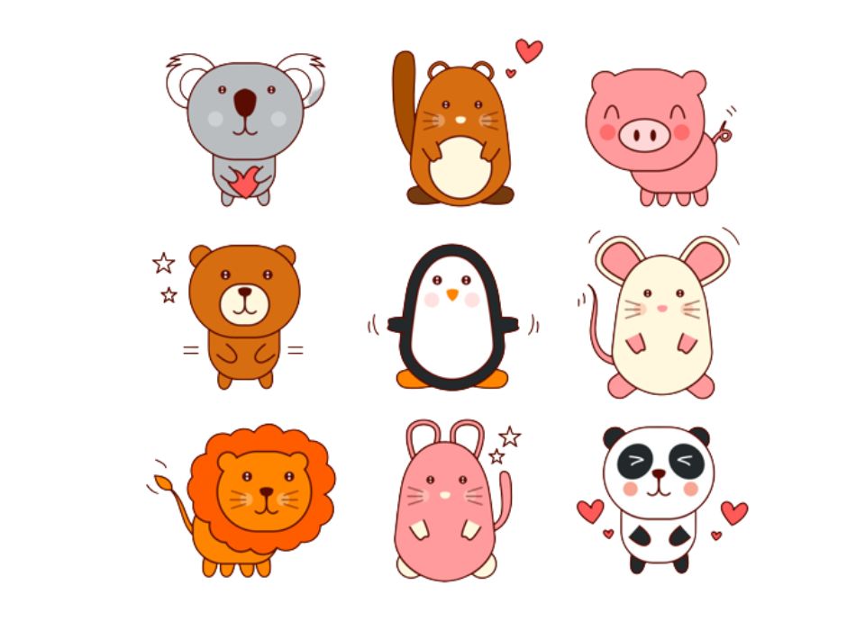 Vẽ Các Con Vật Chibi Cute Siêu Dễ – Yeutre.Net